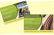 Double sided business cards with a creative, full colour design