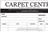 Carpet Centre Triplicate Invoice Paper